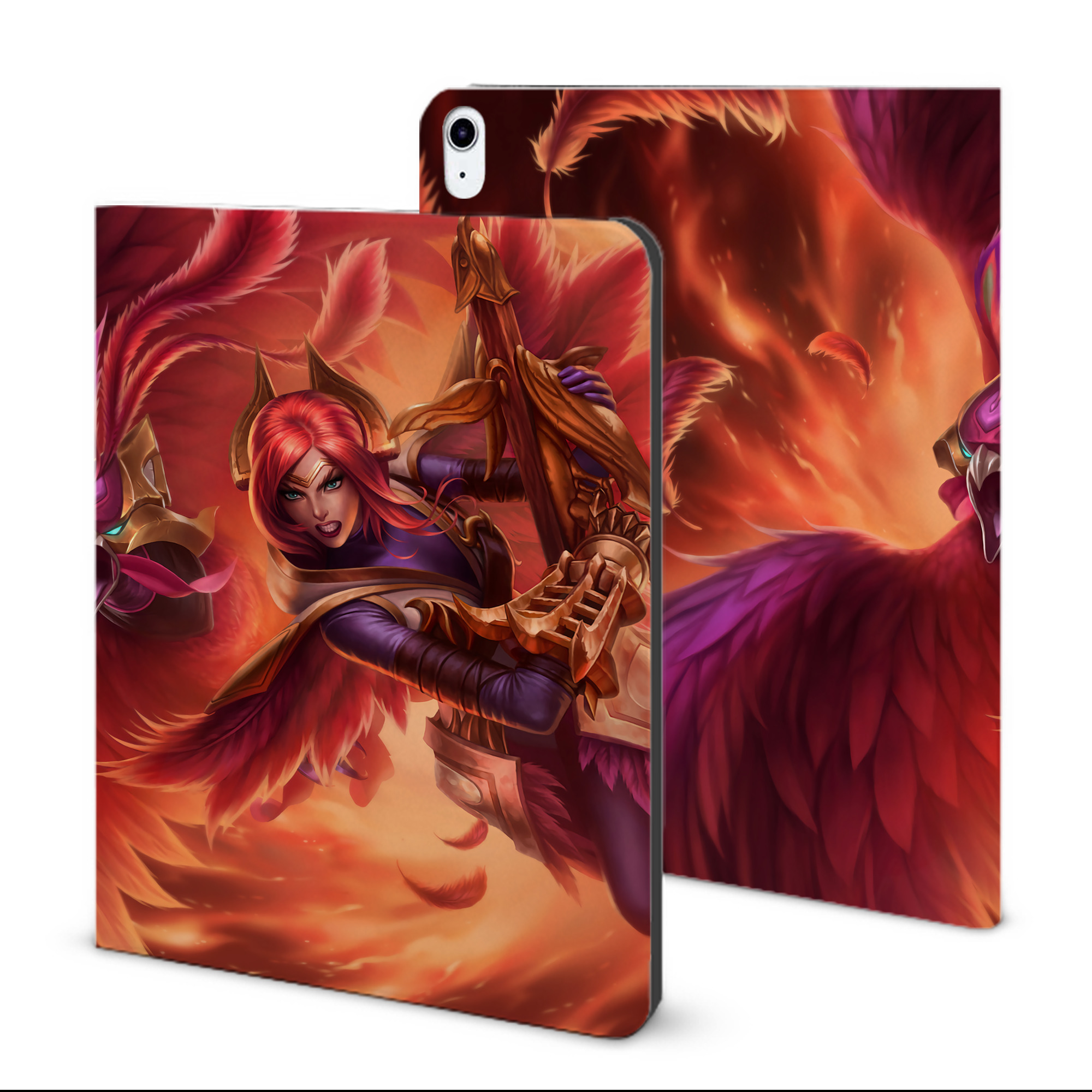 （画像用） リーグ・オブ・レジェンド League of Legends LOL IPad ケース ブック型 PUレザー TPU 耐衝撃 軽量 薄型 ペン収納なし 全面保護 IPad 各モデル対応